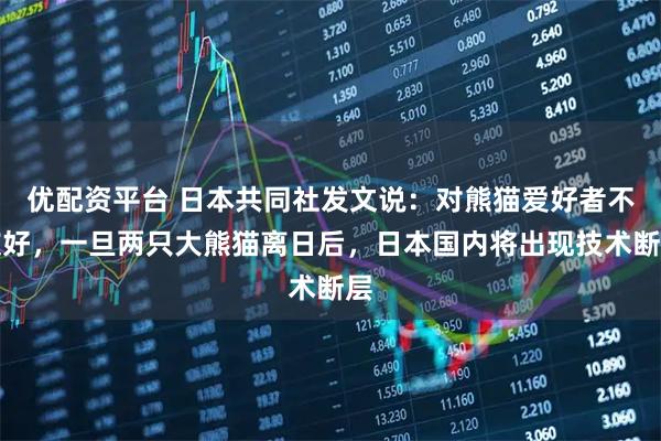 优配资平台 日本共同社发文说：对熊猫爱好者不友好，一旦两只大熊猫离日后，日本国内将出现技术断层